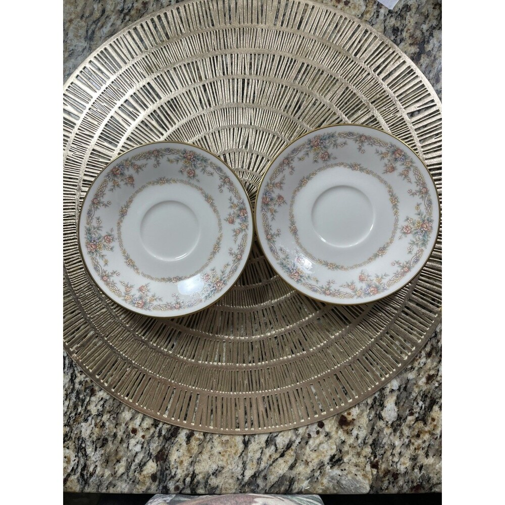 Set of 2 - Noritake China Saucer, Gallery, 7246, Made in Japan